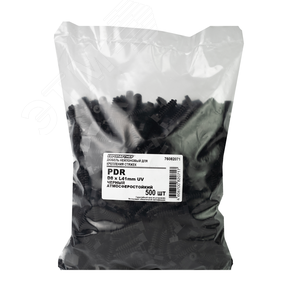 Дюбель нейлоновый для крепления стяжек PDR 8x36 (500шт) - фото 2