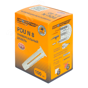 Дюбель универсальный 8х40 нейлон (100 шт) - фото 2