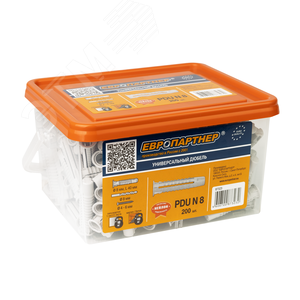 Дюбель универсальный 8х40 нейлон (200 шт) - фото 2