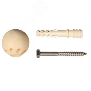 Комплект дверного ограничителя, сосна, блистер - фото 1