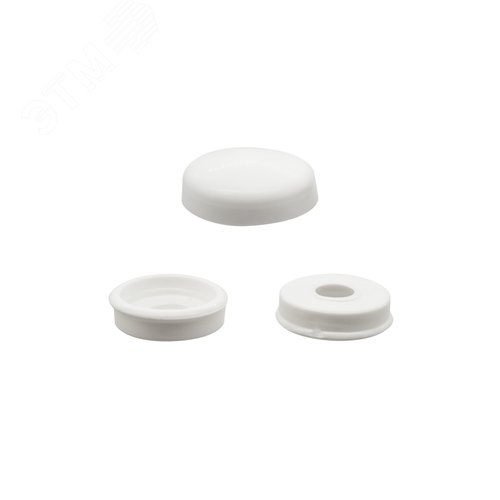 Колпачок декоративный на универсальный шуруп D4.5-5 белый (10 шт.) - фото 4