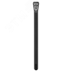 Стяжка нейлоновая 7.5х120 черная многоразовая (50 шт) - фото 2