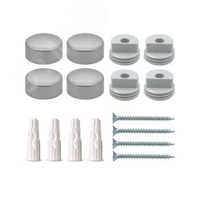 Комплект крепление для зеркала матовый хром, гладкое - фото 2