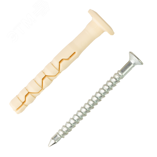 Дюбель-гвоздь 8х60 нейлон грибовидный бортик (600 шт) - фото 3