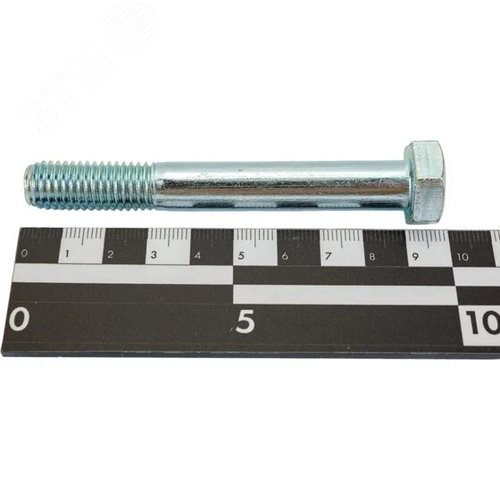 Болт DIN931 M12х90 неполная резьба шестигранная голова оцинкованный (2 шт.) - фото 2