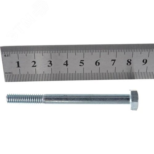 Болт DIN931 M8х80 неполная резьба шестигранная голова оцинкованный (6 шт.) - фото 2