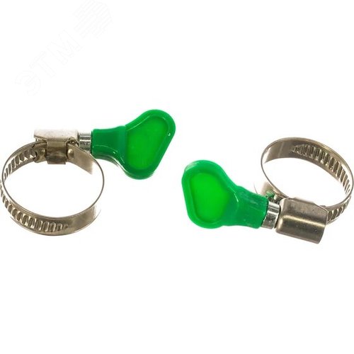 Хомут червячный 16-25 бабочка нержавеющая сталь (2 шт) - фото 2