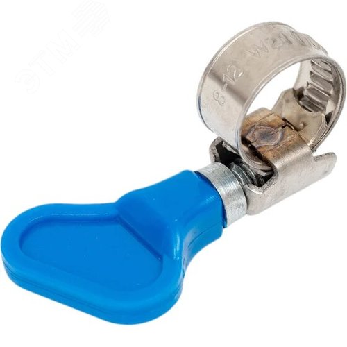 Хомут червячный 8-12 бабочка нержавеющая сталь (2 шт) - фото 2