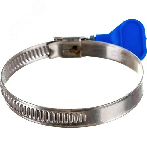 Хомут червячный 40-60 бабочка нержавеющая сталь (2 шт) - фото 2