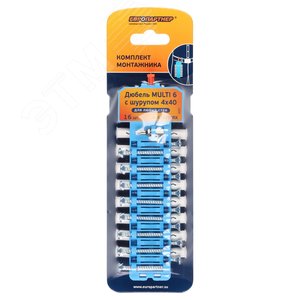 Дюбель универсальный 6х25 нейлон с шурупом 4х40 (16 шт) - фото 6