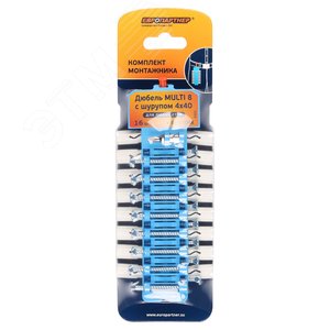 Дюбель универсальный 8х32 нейлон с шурупом 4х40 (16 шт) - фото 6