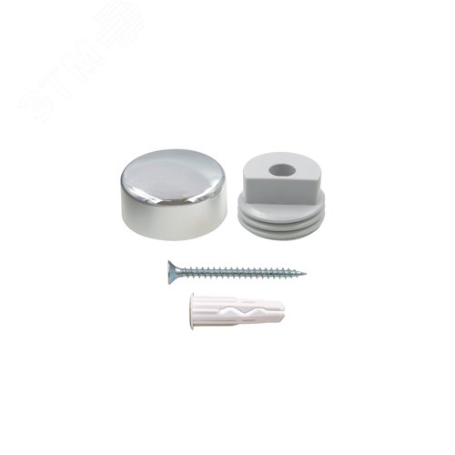 Крепление для зеркала гладкое. хром (1 шт.) - фото 1