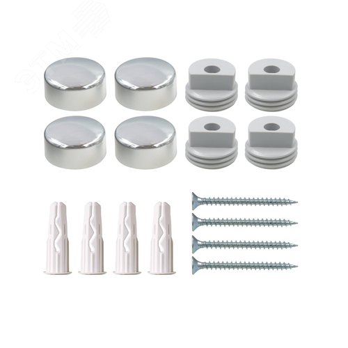 Крепление для зеркала гладкое. хром (1 шт.) - фото 2