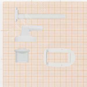 Крепление для сиденья и крышки унитаза №3, d10хL113 (комплект) - фото 4