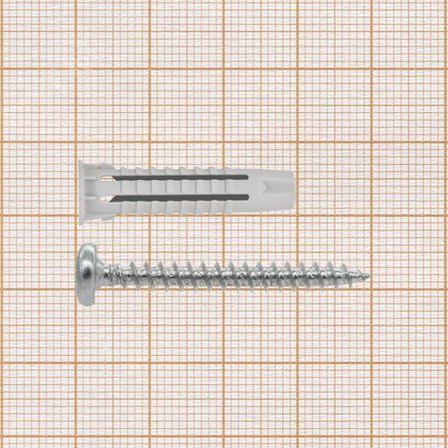 Дюбель универсальный 6х30 нейлон с шурупом с      полукруглой головой 4х40 (10 шт.) - фото 2