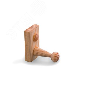 Крючок мебельный 1-рожковый 10x42 деревянный (4 шт.)