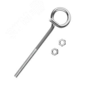 Изображение товара Крюк-болт завитой М10х120 оцинкованный (1 шт.) (упак)