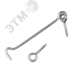 Изображение товара Крюк дверной 120 мм нержавеющая сталь (1 шт.) (упак)