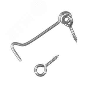 Изображение товара Крюк дверной 40 мм оцинкованный (1 шт.) (упак)