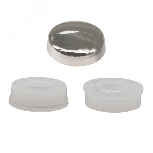 Колпачок декоративный на универсальный шуруп D4.5-5 хром (10 шт.) - фото 2