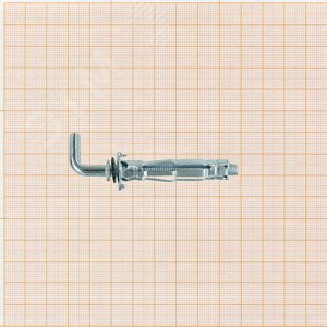Анкер для листовых материалов с L-обр. крюком MULTI PRO оцинкованный 6/13 мм (2 шт.) - фото 3