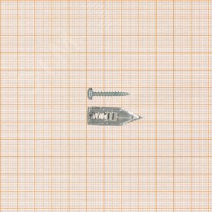 Анкер LEGS забивной для гипсокартона MULTI PRO оцинкованный W12хL30мм с шурупом 4х25мм (10 шт.) - фото 3