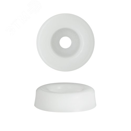 Накладка для мебельных ножек D25мм H7мм пластиковая прозрачная (4шт.) - фото 2