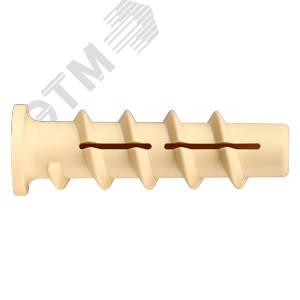 Изображение товара Дюбель для газобетона 10х50 нейлон (2 шт) (для винта М6) (упак)