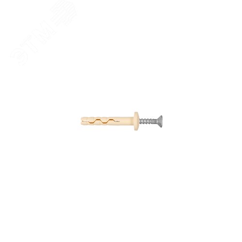 Изображение товара Дюбель-гвоздь 6х40 нейлон грибовидный бортик (1500 шт) (упак)