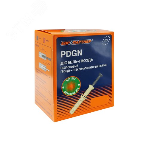 Дюбель-гвоздь 6х40 нейлон цилиндрический бортик (100 шт) - фото 2