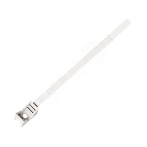 Ремешок-опора для труб и кабеля PRNT 32-60 белый, с шурупом и дюбелем (25шт)