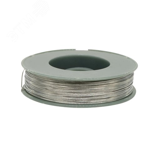 Проволока пломбировочная одножильная 0,5 мм., оцинкованная (100 м.) - фото 1