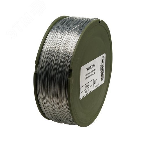 Проволока пломбировочная одножильная 0,5 мм., оцинкованная (300 м.) - фото 2