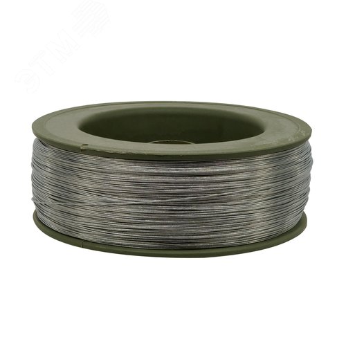 Проволока пломбировочная одножильная 0,5 мм., оцинкованная (300 м.) - фото 1