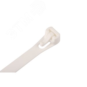 Стяжка нейлоновая 7.5х200 белая многоразовая (15 шт) - фото 3