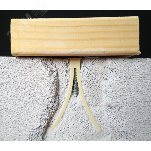 Дюбель для газобетона забивной TAIL c шурупом 5х60 нейлон (10 шт) - фото 6