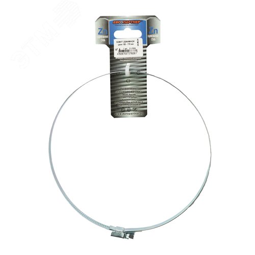 Изображение товара Хомут червячный 150-170 оцинкованный (1 шт) (упак)