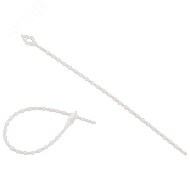 Стяжка нейлоновая 3.0х150 белая многоразовая (50 шт)