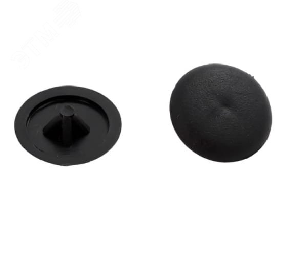 Изображение товара Заглушка на шуруп с крестообразным шлицем PZ 2 черная (50 шт.) (упак)