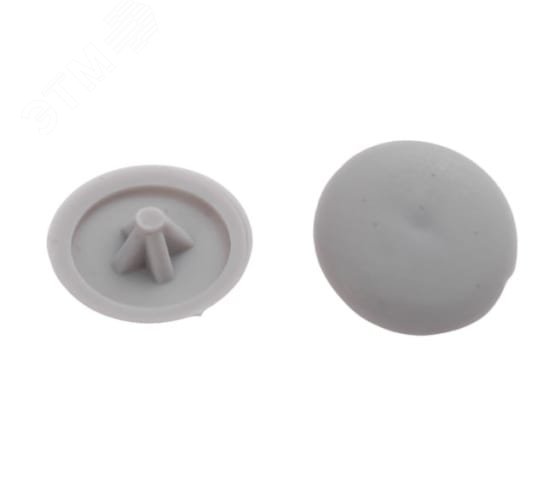 Изображение товара Заглушка на шуруп с крестообразным шлицем PZ 2 светло-серая (50 шт.) (упак)