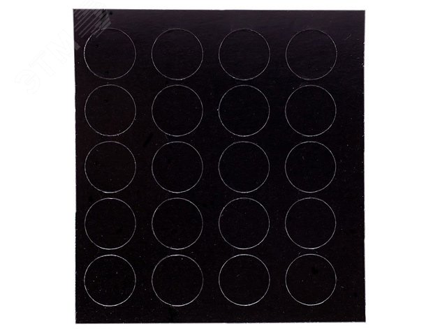 Заглушка самоклеящаяся D14 черная (50 шт.) 6 9726 2 Европартнер