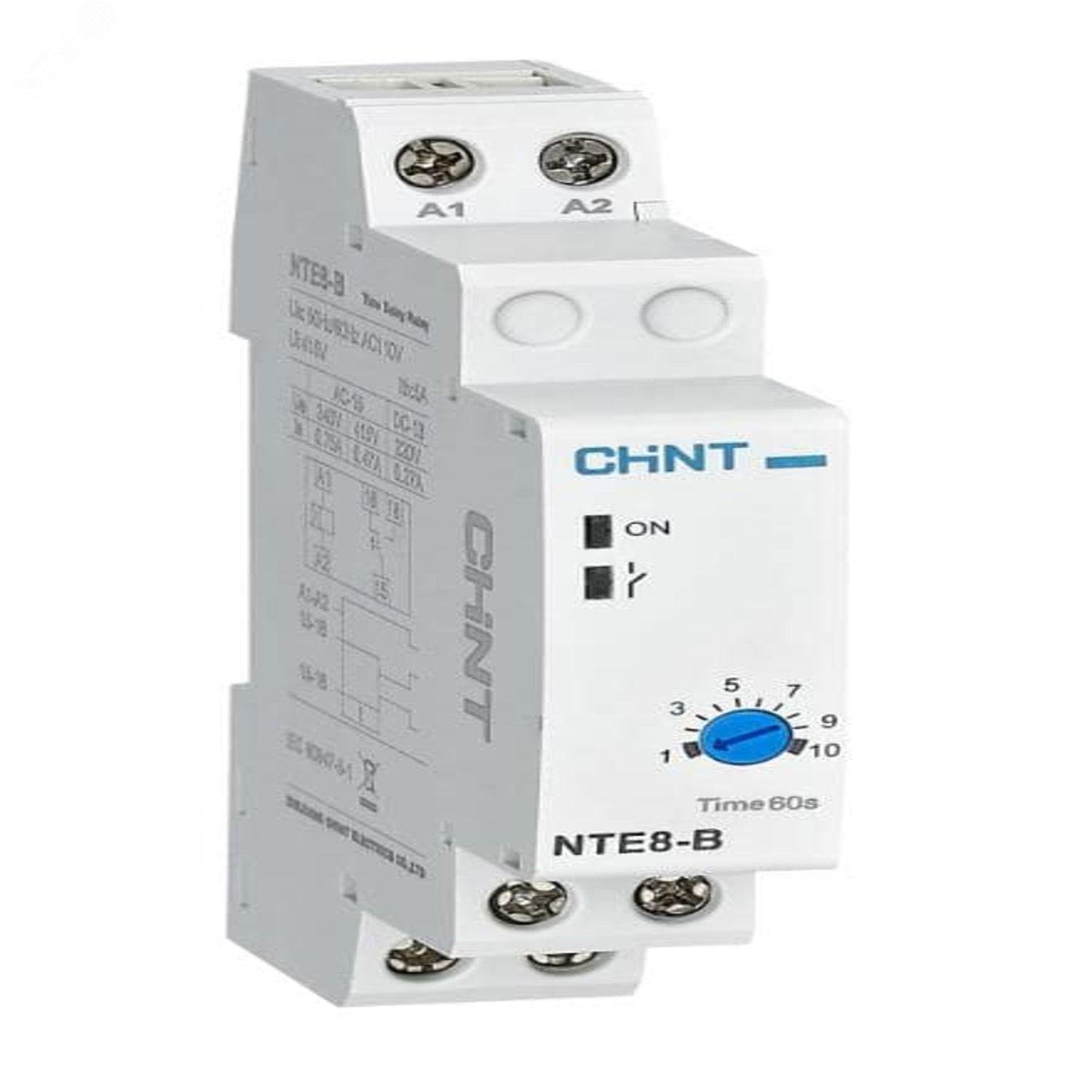 Изображение товара Реле времени NTE8-10B 1-10с AC230В одно переключающее контакты Китай