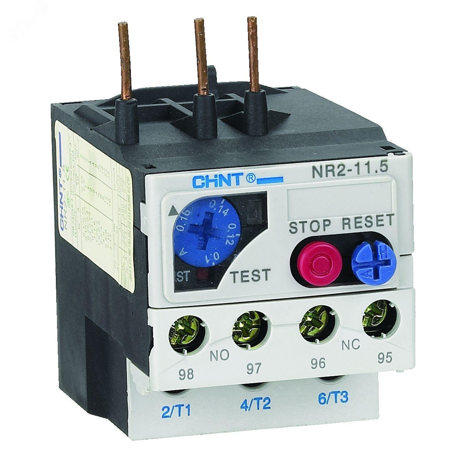 Изображение товара Тепловое реле NR2-11.5 9-13А для защиты электродвигателей