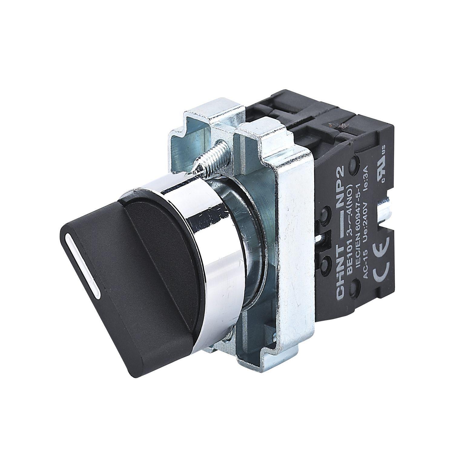 Переключатель NP2-BD33, 3 положения фиксацией, 2НО, IP40 (R)