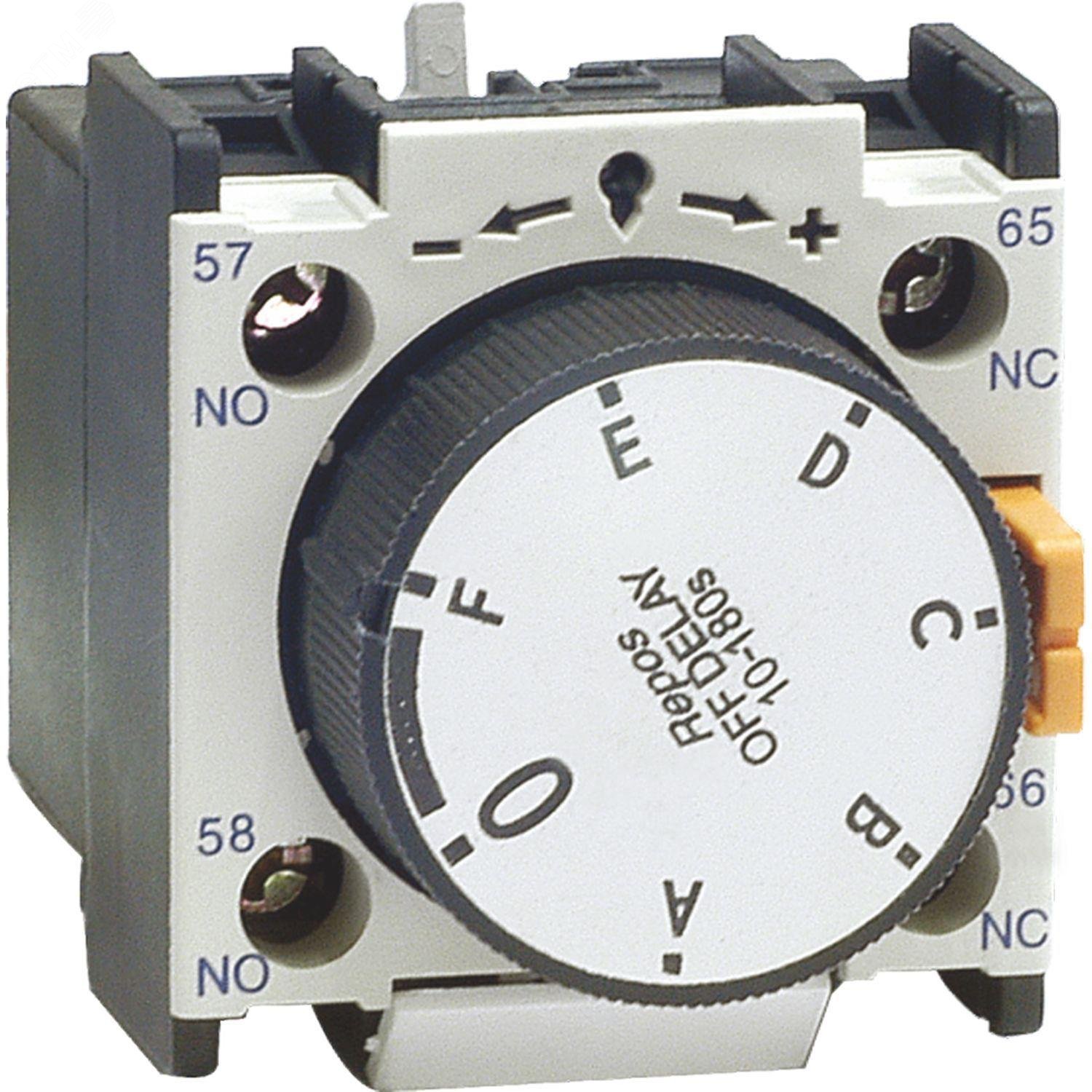 Изображение товара Приставка выдержка времени F5-T4 для контактора NXC реле промышленные аксессуары