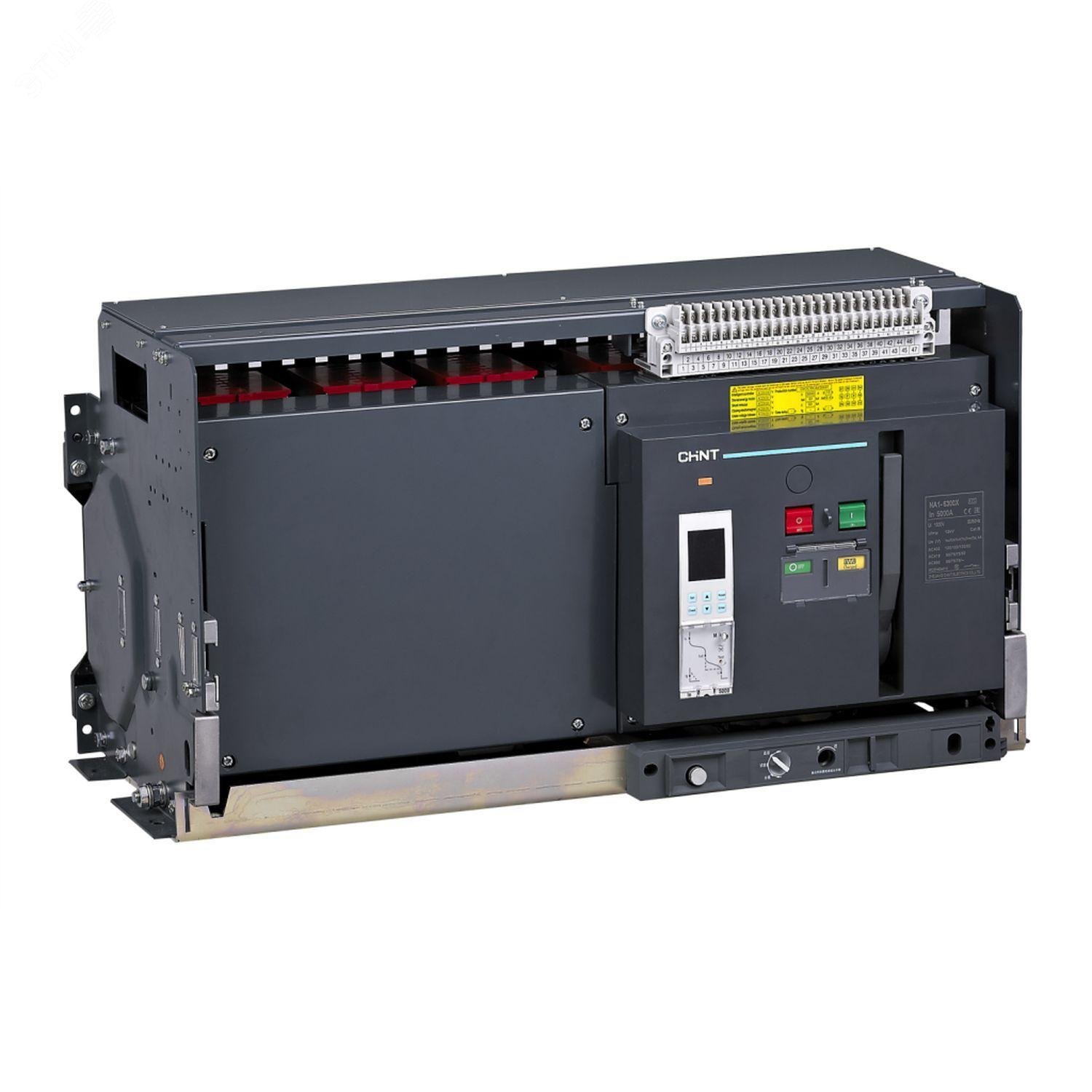 Изображение товара Автоматический воздушный выключатель NA1-5000М/3P, 690 В, 120 кА, монтаж вертикальный