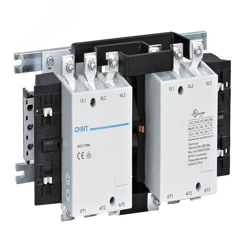 Изображение товара Контактор NC2-115NS реверсивный 115А 400В/AC3 50Гц (R) (шт)