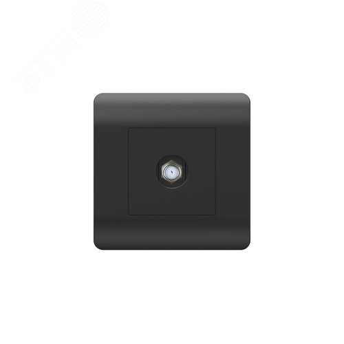 Изображение товара Розетка антенная одиночная SAT коннектор, черный (шт)