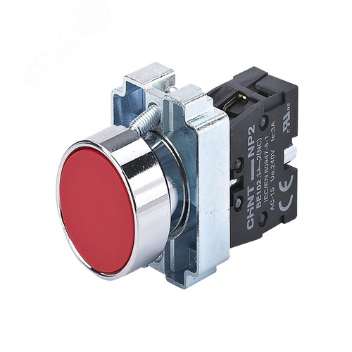 Изображение товара Кнопка управления NP2-BA41 без подсветки красная, 1НО, IP40 (R) (шт)