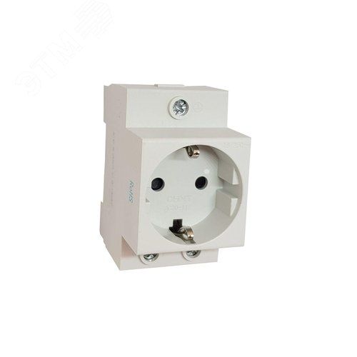 Изображение товара Розетка с заземляющим контактом AC30-111 на DIN-рейку (шт)